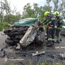 Олександрійський район: рятувальники деблокували тіло чоловіка з пошкодженого внаслідок ДТП автомобіля