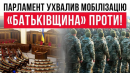 «Батьківщина» не підтримала закон про мобілізацію