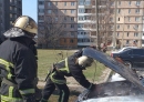 Горів легковик 