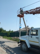 У Новоукраїнській громаді встановлюють LED-прожектори для освітлення важкодоступних ділянок доріг