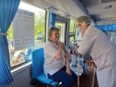 Виїзна вакцинальна сесія у селищі Новому